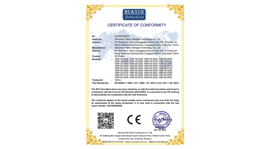 CE-LVD Certification