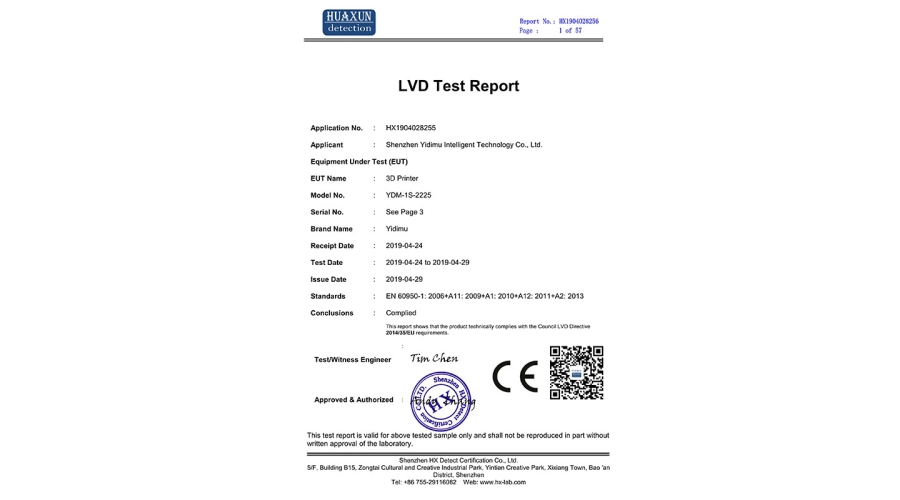 CE-LVD Report