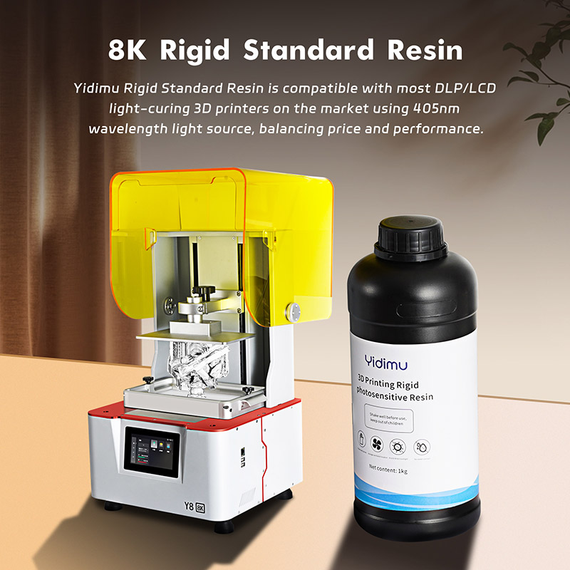 8K White Rigid Standard Resin