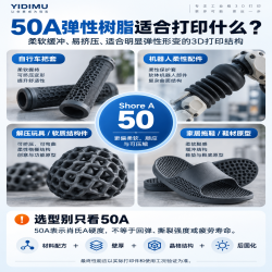 50A弹性树脂适合打印什么？应用场景与选型要点