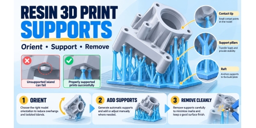 Resin 3D Print Supports: Placement, Removal & Troubleshooting