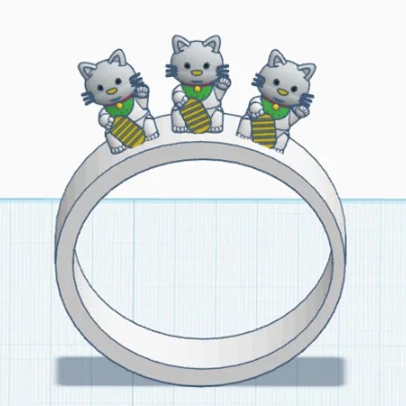 三只小猫戒指环