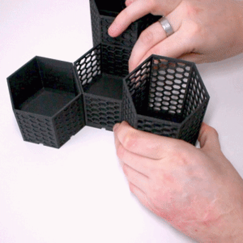 模块化蜂巢式桌面收纳盒