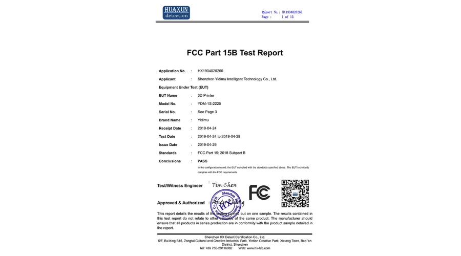 CE-FCC Report